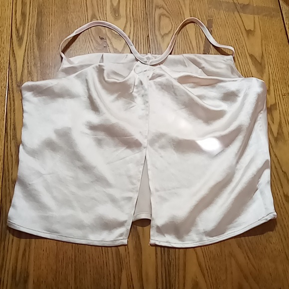 Lulu's Tank Top SATAN Womens Beige LARGE NEW Hold Onto Love Cowl Casual - Picture 2 of 5